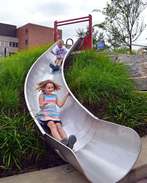 sheet metal slide diy|diy slides for backyard.